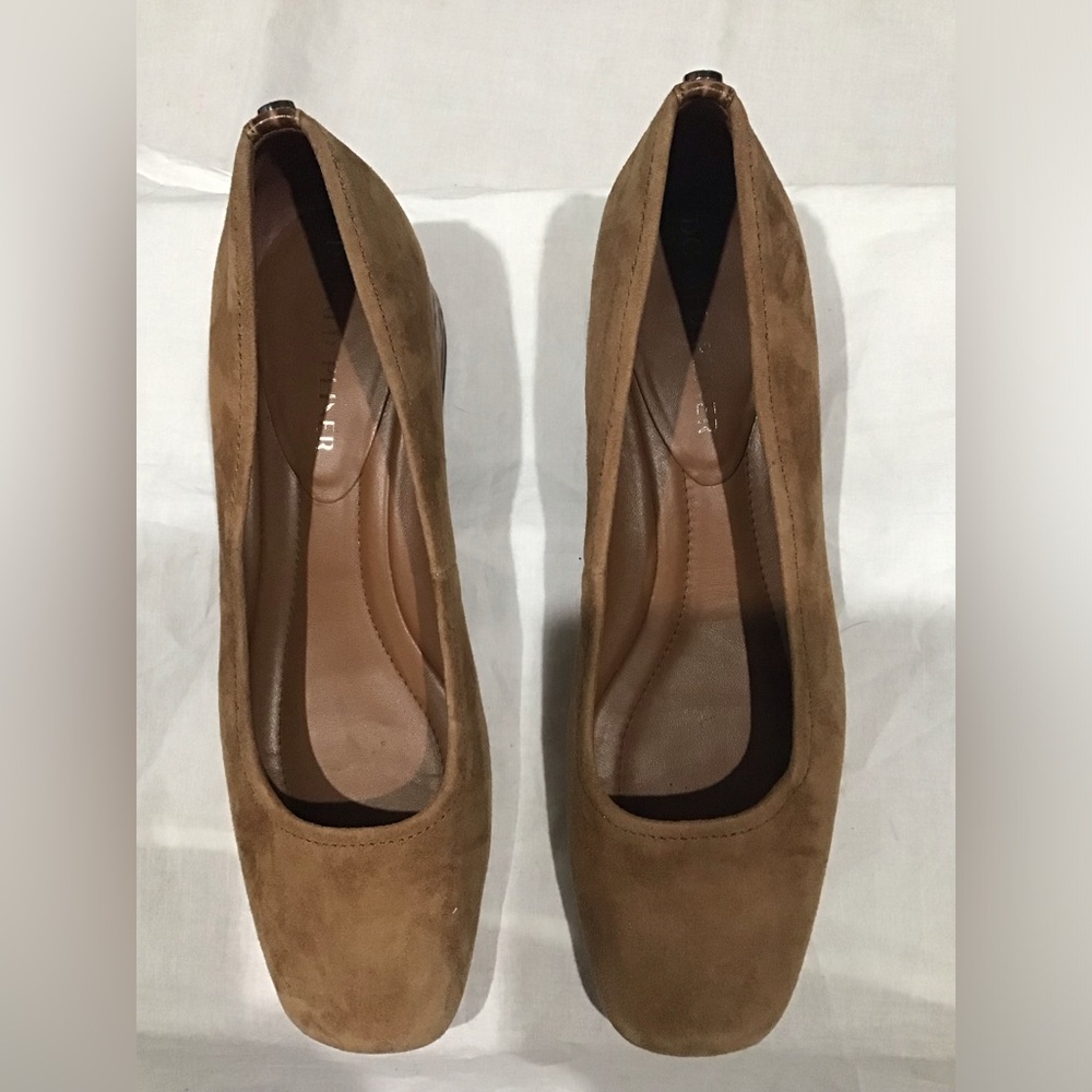 Donald Pliner Drew Suede Square Toe Pumps Women's Sz 7.5 M